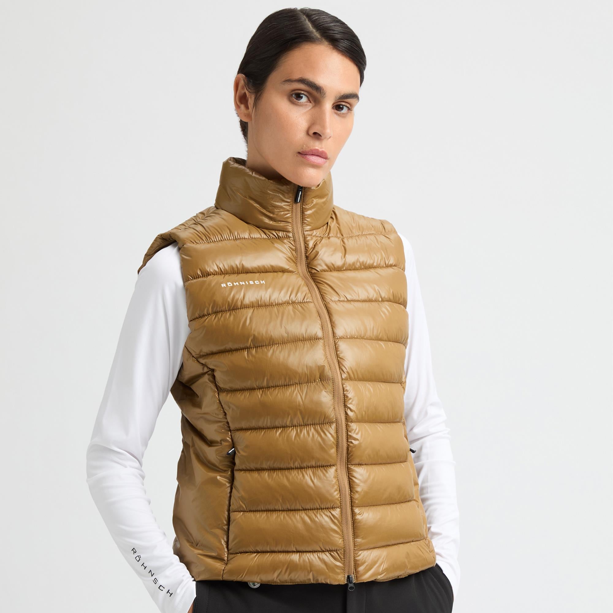 Rohnisch Airlite Padded Ladies Golf Vest Nougat
